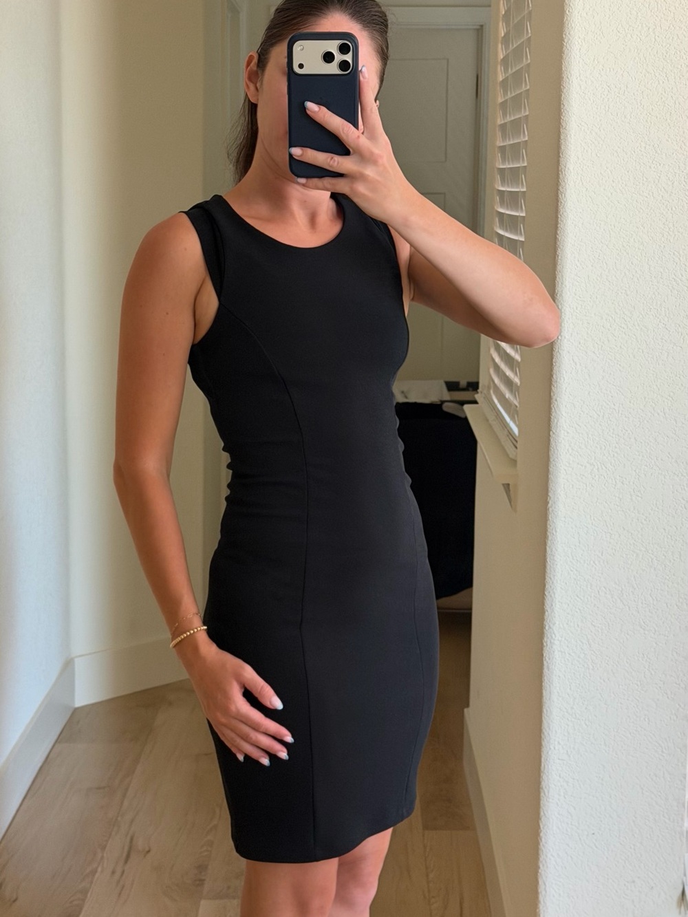 Black tight dress